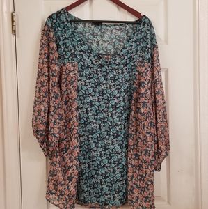 Torrid Women's Floral Swimsuit Coverup 4X